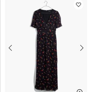 Tulip-Sleeve Maxi Dress in Sweet Blossoms - Madewell sz 8